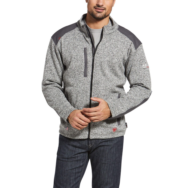 Ariat Jacke Herren - Fr Caldwell Full Zip Grau ( JPQMF-5480 )